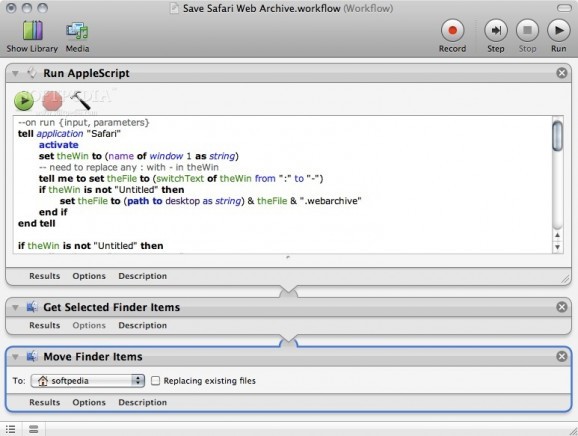 Save Safari Web Archive screenshot