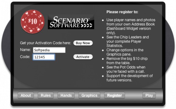 Scenario Poker screenshot