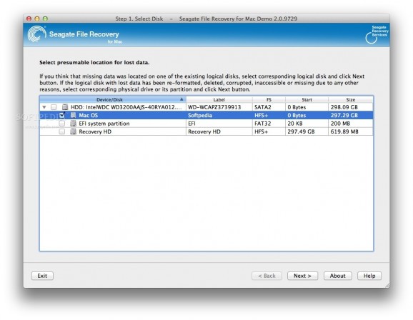Seagate File Recovery screenshot