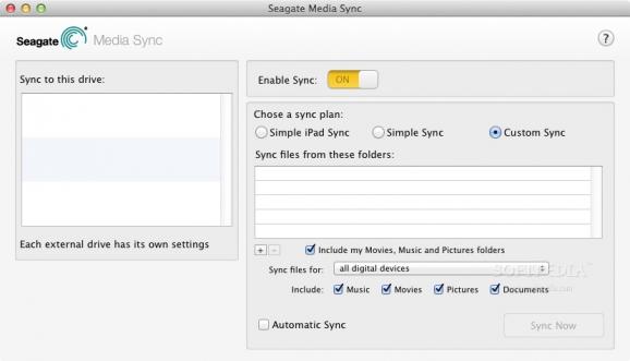 Seagate Media Sync screenshot