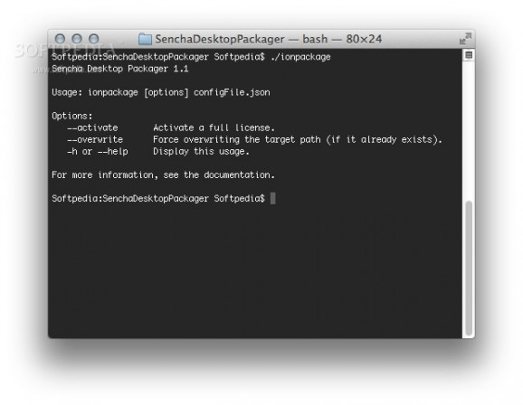 Sencha Desktop Packager screenshot