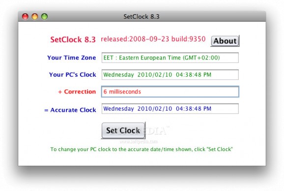 SetClock screenshot
