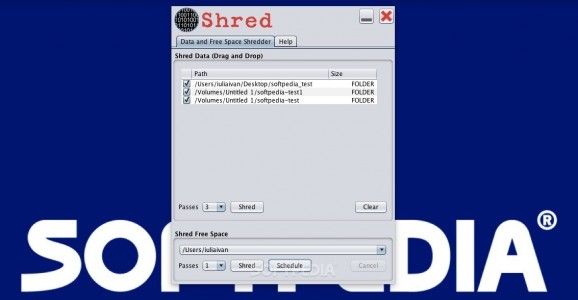 Shred screenshot