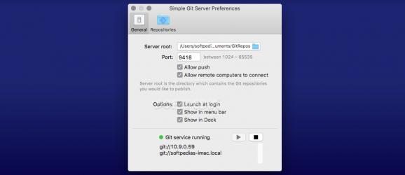 Simple Git Server screenshot