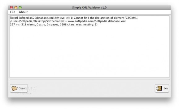 Simple XML Validator screenshot