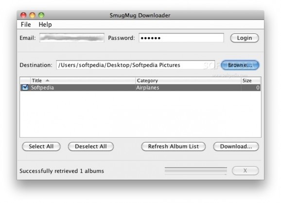 SmugMug Downloader screenshot