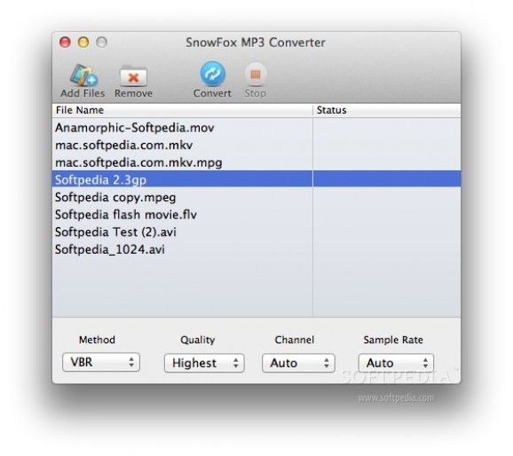 SnowFox MP3 Converter screenshot