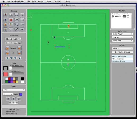 Soccer Sketchpad screenshot