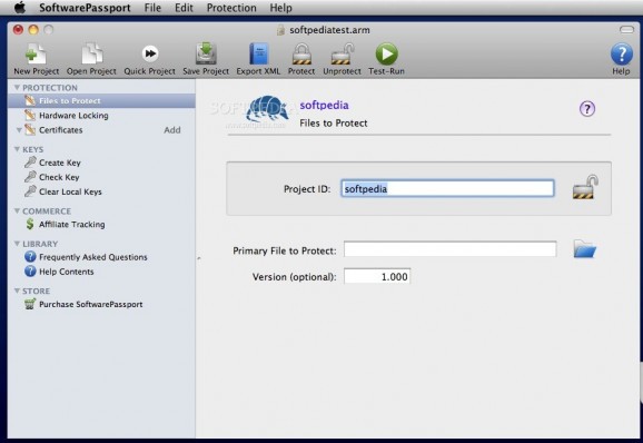 SoftwarePassport screenshot