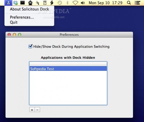 Solicitous Dock screenshot