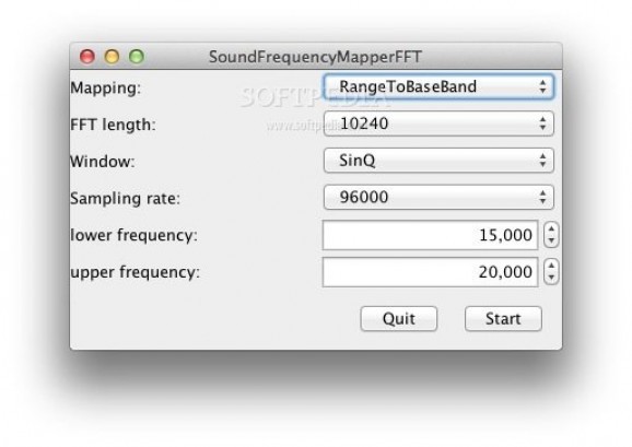 SoundFrequencyMapper screenshot