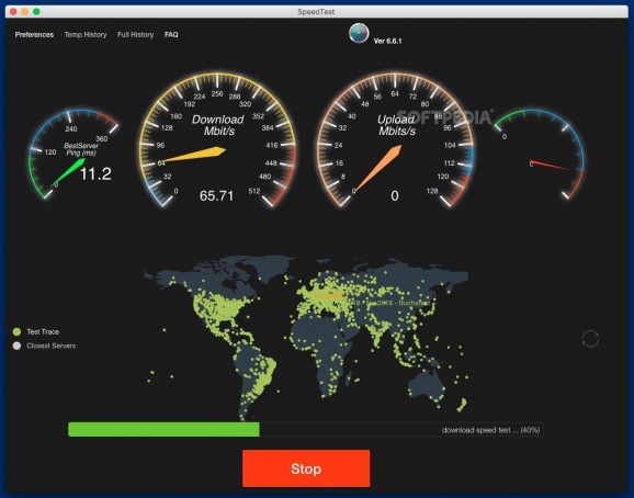SpeedTest screenshot