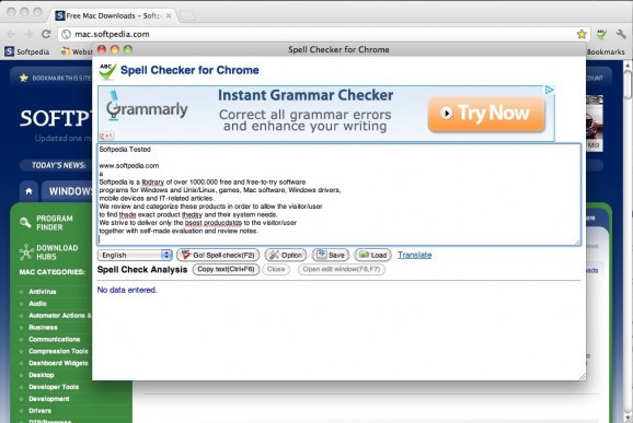 Spell Checker for Chrome screenshot