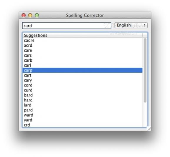 Spelling Corrector screenshot