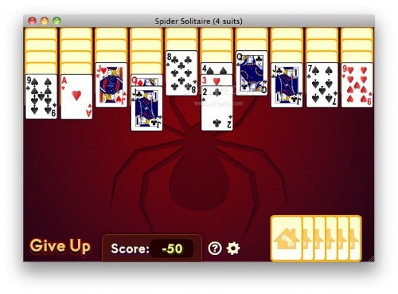 Spider Solitaire (4 suits) screenshot