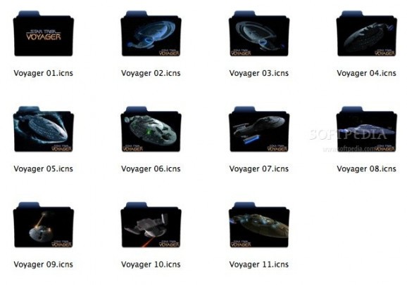 Star Trek Voyager Folders screenshot