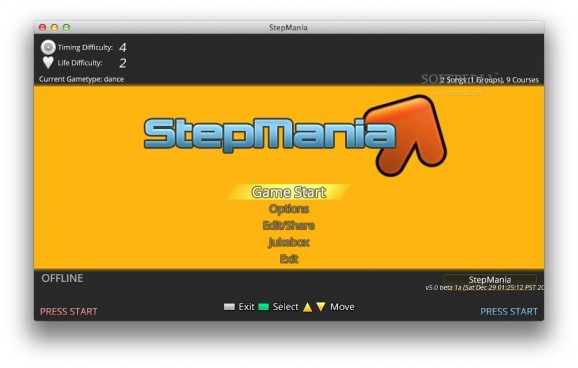 StepMania screenshot