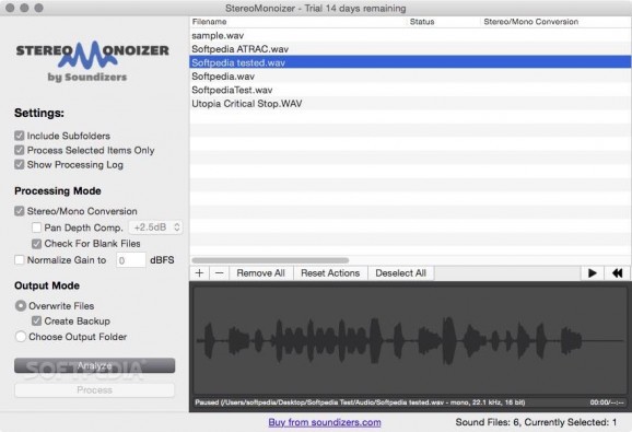 StereoMonoizer screenshot