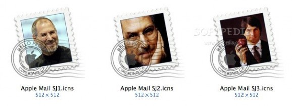 Steve Jobs Apple Mail Icons screenshot