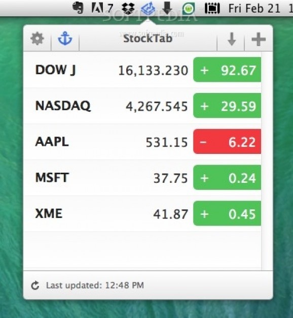 StockTab screenshot