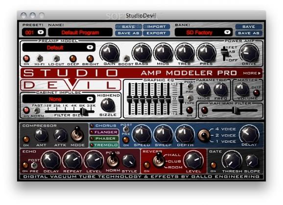 Studio Devil Amp Modeler Pro screenshot