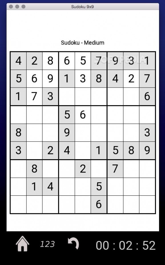 Sudoku 9x9 screenshot