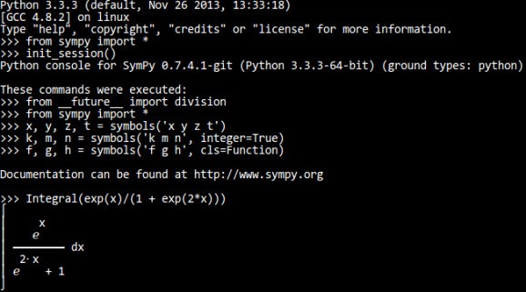 SymPy screenshot