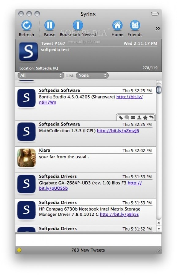 Syrinx screenshot