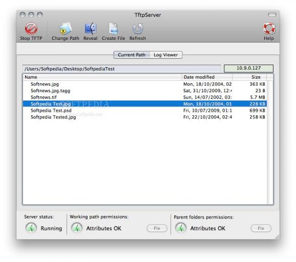 TFTP Server screenshot
