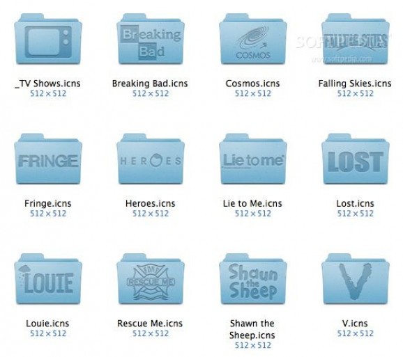 TV Show OS X Folder Icons screenshot