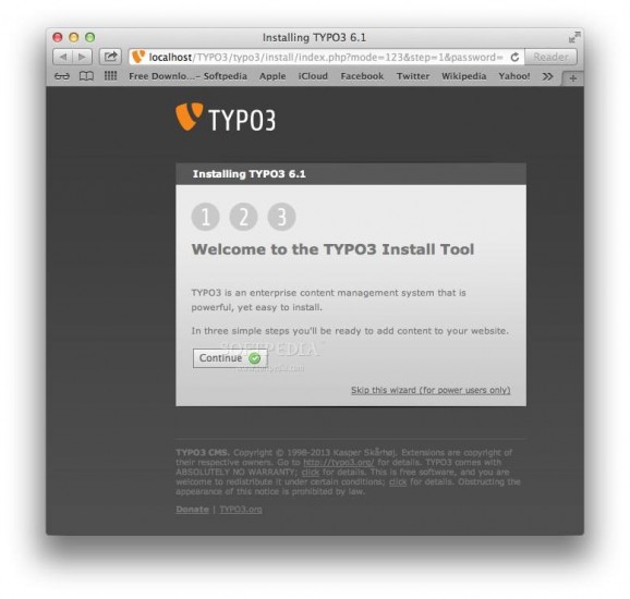 TYPO3 CMS screenshot