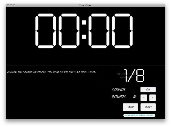 Tabata timer screenshot