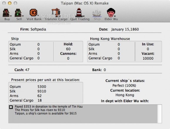 Taipan screenshot