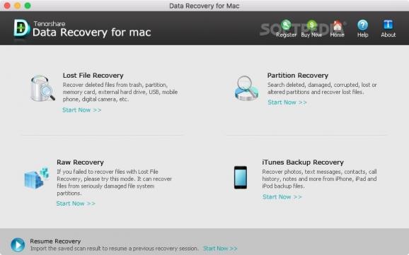Tenorshare Data Recovery screenshot