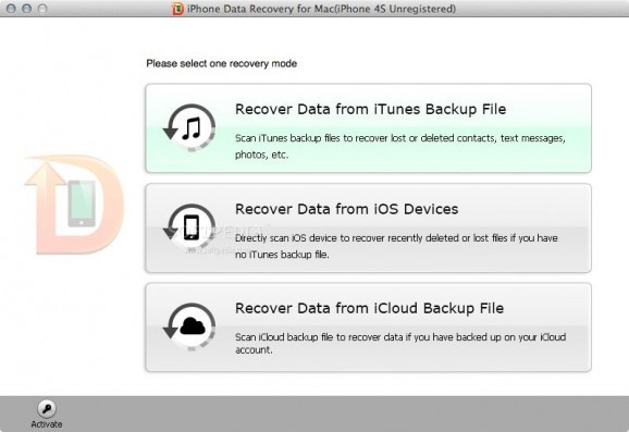 Tenorshare iPhone 4s Data Recovery screenshot
