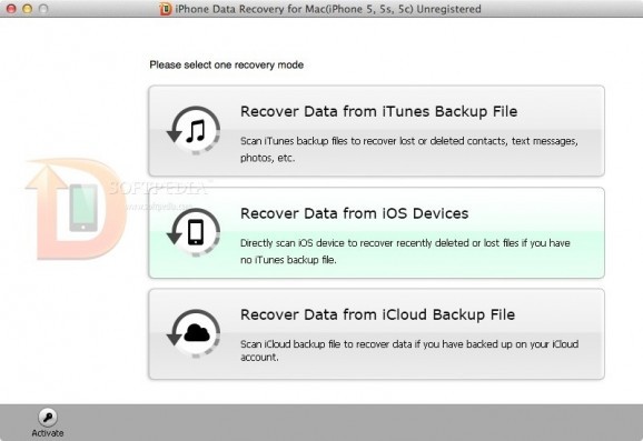 Tenorshare iPhone Data Recovery screenshot