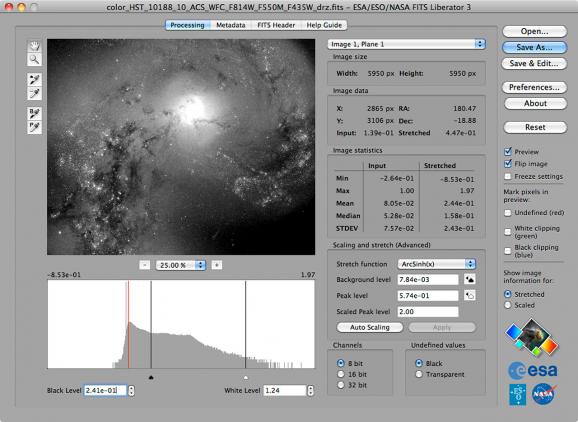 The ESA/ESO/NASA FITS Liberator screenshot