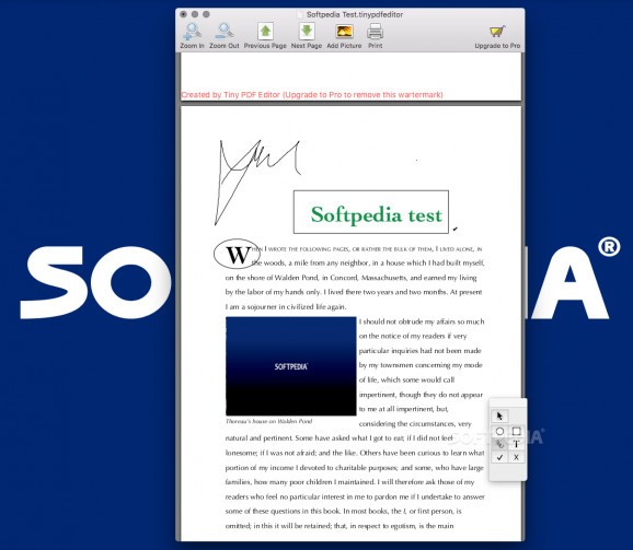 Tiny PDF Editor screenshot