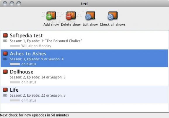 Torrent Episode Downloader (ted) screenshot