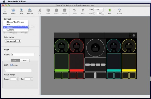 TouchOSC Editor screenshot