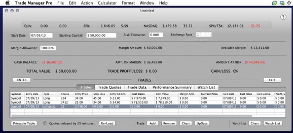 Trade Manager Pro screenshot