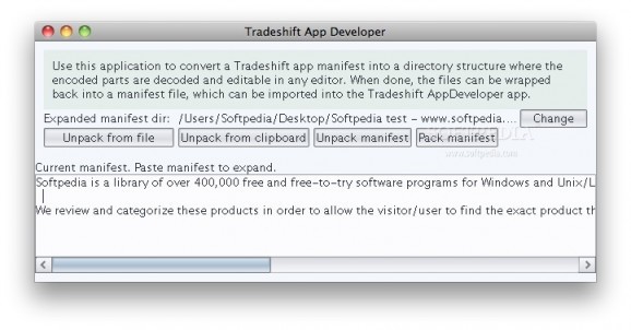 Tradeshift App Manifest Builder screenshot