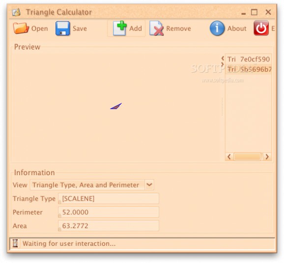 Triangle Calculator screenshot
