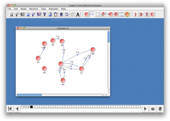 Tuatara Turing Machine Simulator screenshot