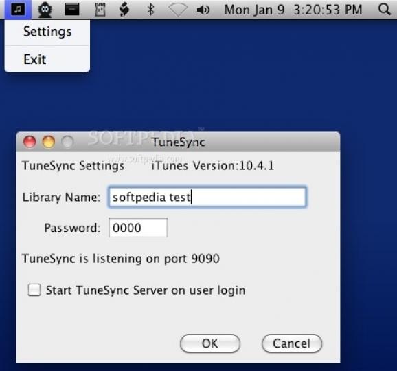 TuneSync Server screenshot