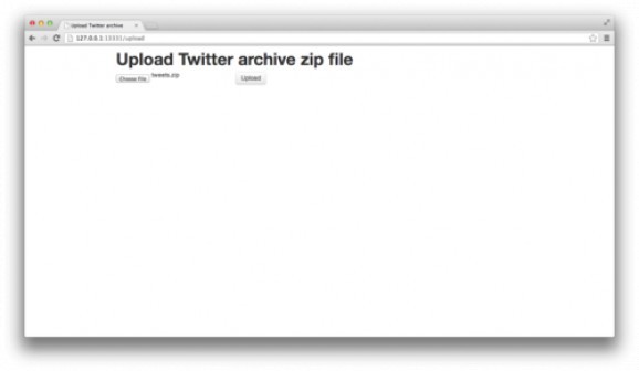 Tweet Archive Search screenshot