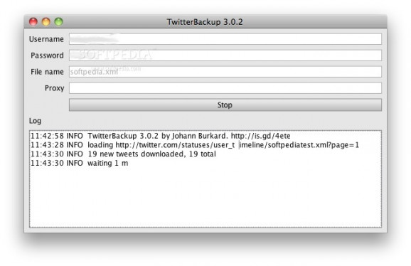 TwitterBackup screenshot