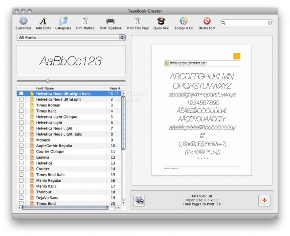TypeBook Creator screenshot