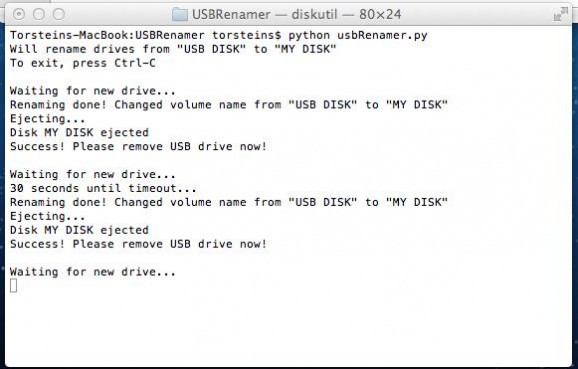 USB Drive Renamer screenshot