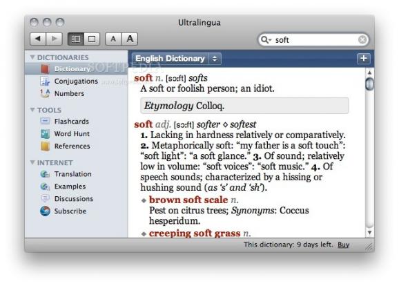 Ultralingua Dictionaries screenshot